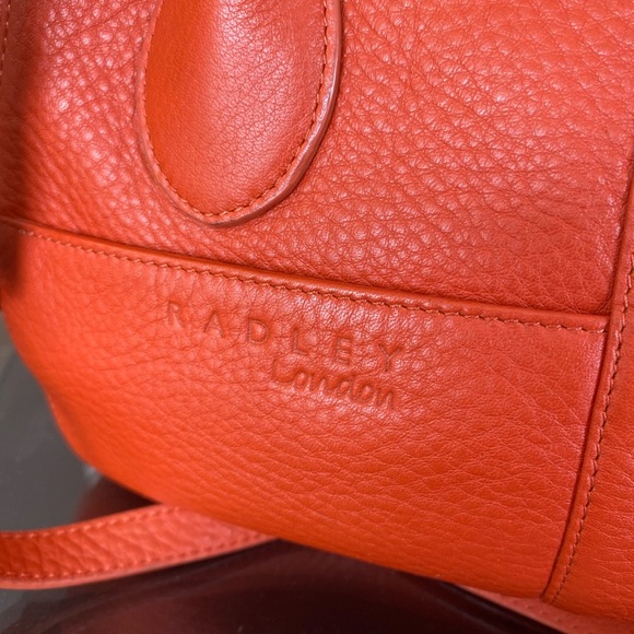 RADLEY LONDON Orange Tote with Floral Accents - Picture 3 of 5